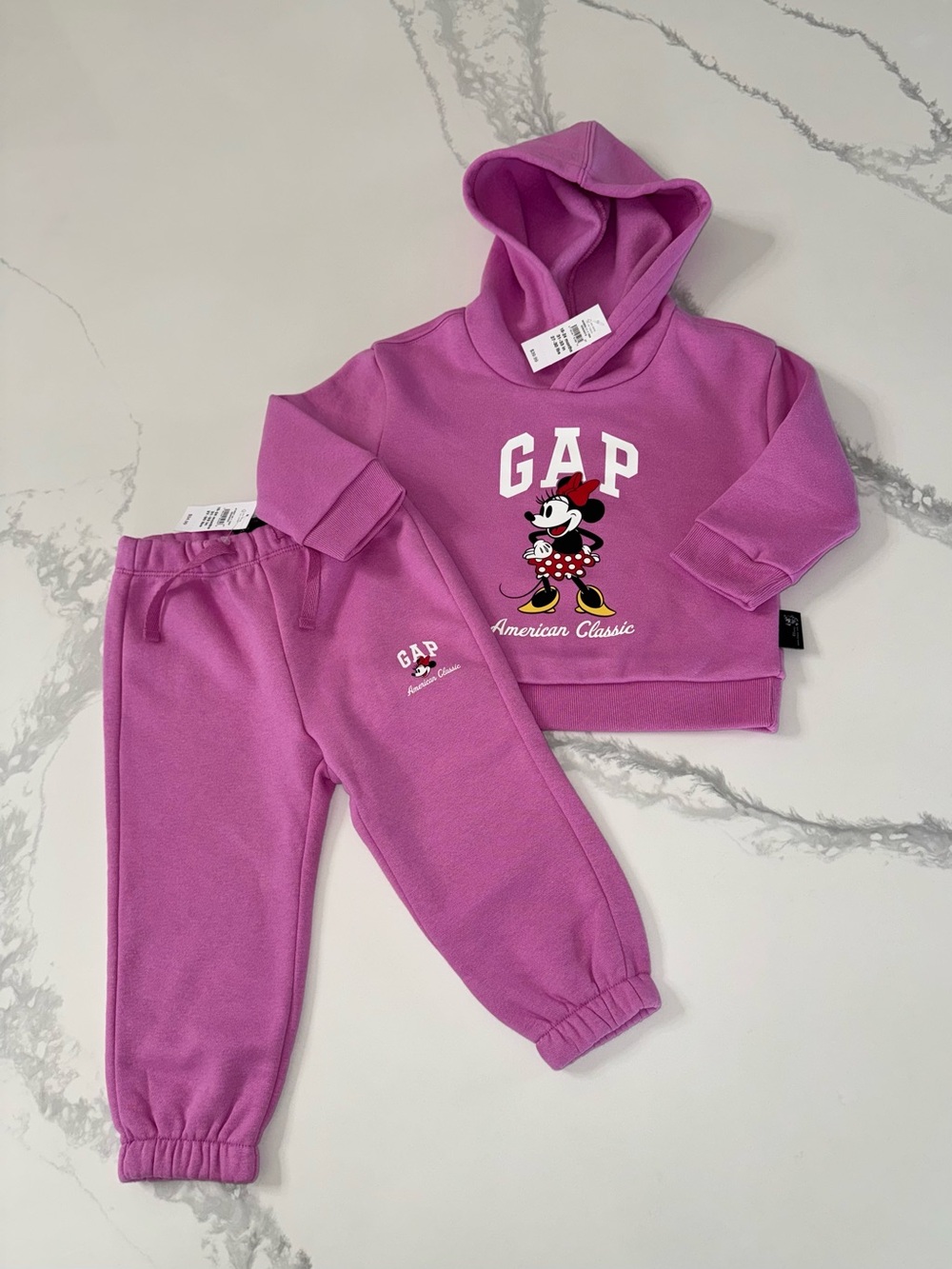 Baby GAP Disney Minnie Mouse Hooded Sweatshirt and Joggers 18-24M